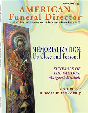 Jerry on cover of American Funeral Director Magazine