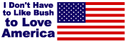 I Don't Have to Like Bush to Love America