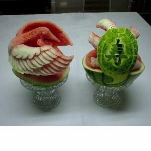 carved watermelon