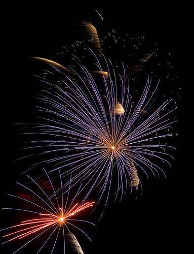 Lindsborg fireworks,  July 4th