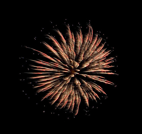 Lindsborg fireworks,  July 4th