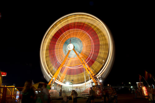 Kansas State Fair, long exposure