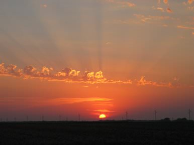 Kansas Sunset, July 2003