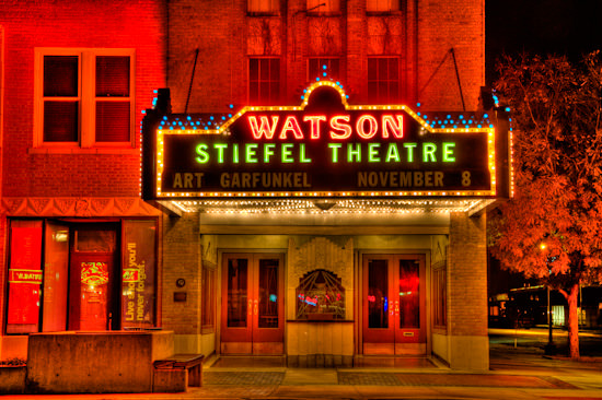 Stiefel Theatre at night (HDR)
