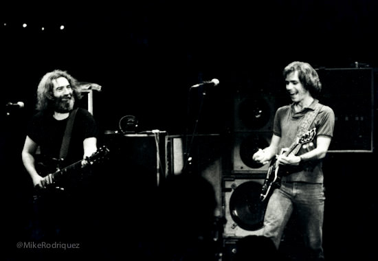 Jerry Garcia and Bob Weir 1980