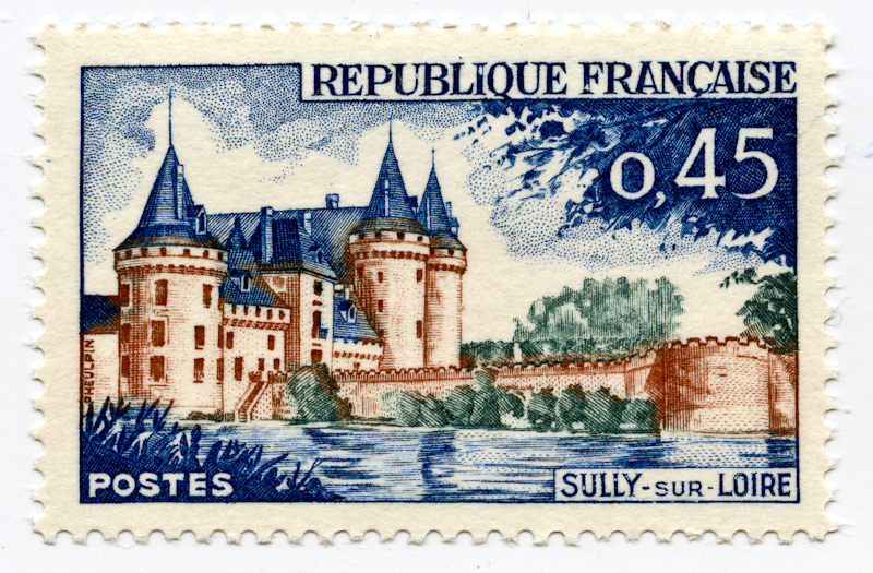 French 1961 tourism stamp