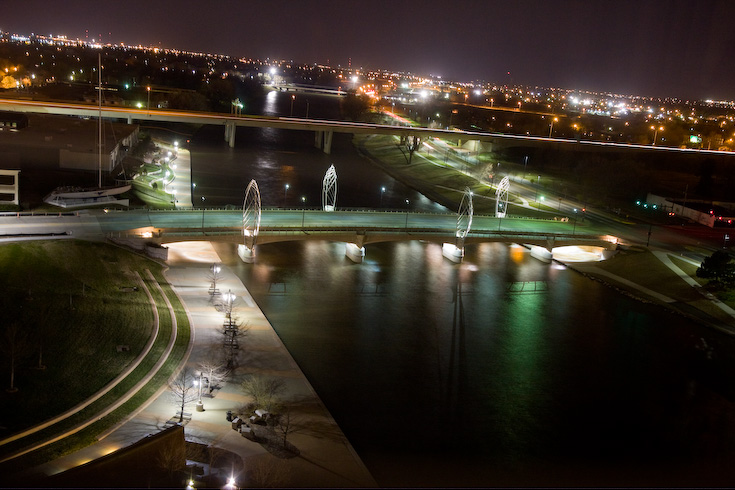 Wichita River at Night || Canon40d/EF17-55/F2.8EFS@23 | 8s | f4.5 |  ISO800 | handheld